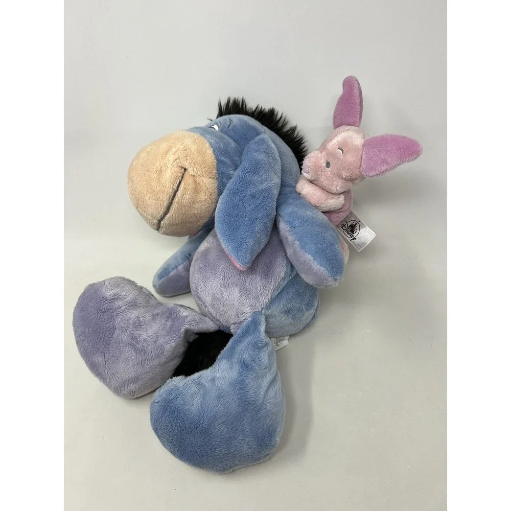 Disney Parks Floppy Eeyore Piglet on Shoulder Plush Winnie the Pooh 15